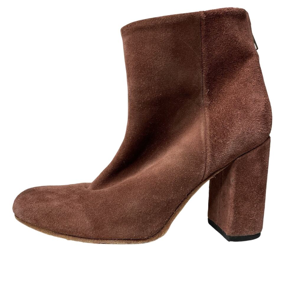 Freebird Harlo Women's 7 Brown Suede Leather Heeled Ankle Boots Boho Western